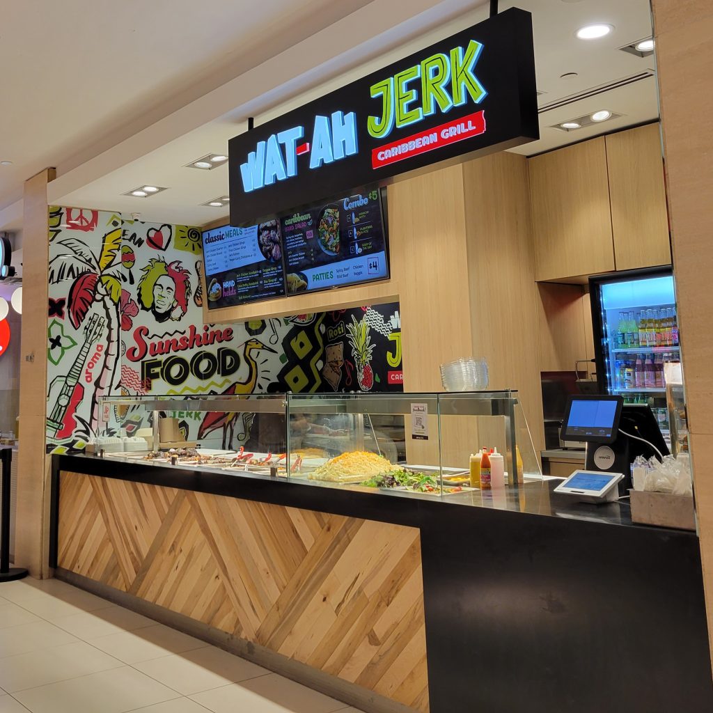 Store front image of Wat Ah Jerk Caribbean Grill Counter at the Toronto Dominion Centre Food Court